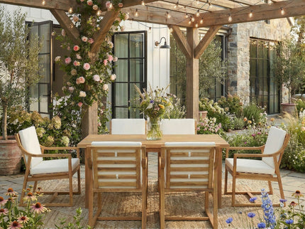 7 Piece Modern Outdoor Dining Set, Patio Furniture