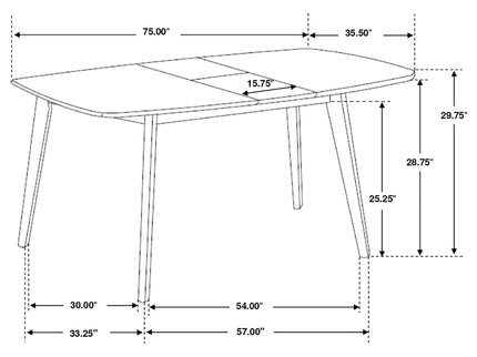 Draper - Rectangular Dining Set With Butterfly Leaf