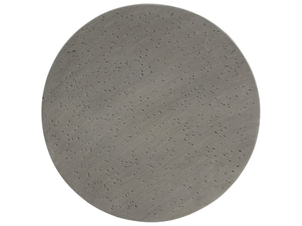 Modern Outdoor Lightweight Concrete Side Table With Hourglass Design - Light Gray