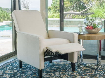 Minimalist Design Fabric Push Back Chair