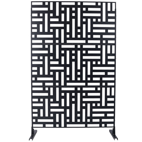 Decorative Freestanding Metal Privacy Screen For Indoor & Outdoor Use