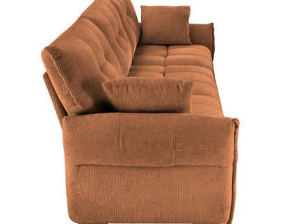 Modern Sofa & Pillows, Textured Cover, High Rebound Cushions
