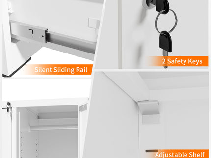 Storage Vertical Filing Cabinet With Lock