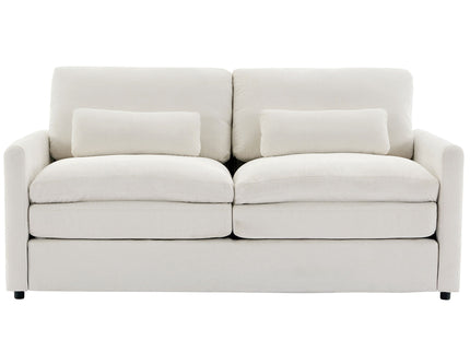 Cozy Upholstered Cushion Loveseat Sofa For Living Room