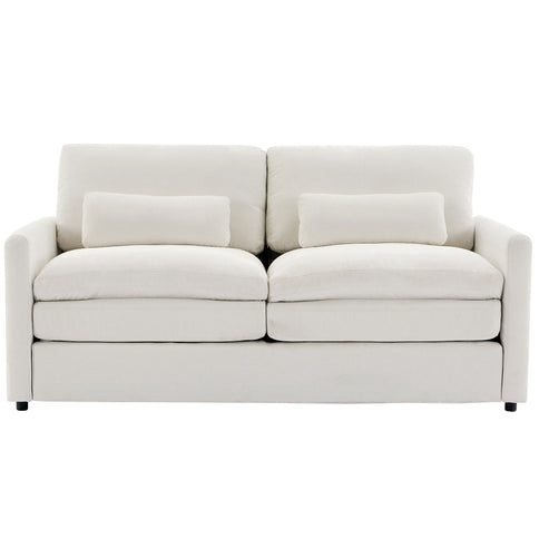 Cozy Upholstered Cushion Loveseat Sofa For Living Room