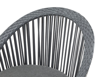 Modern Swivel Wicker Lounge Chair With Round Design