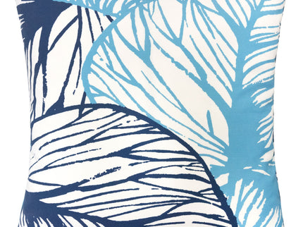 Leaf Vein Outdoor & Indoor Pillow - Indigo