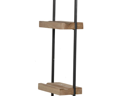 Wall Shelf With Two Shelves - Black Brown