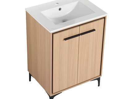 Modern Bathroom Vanity Base With Basin And Storage Cabinet