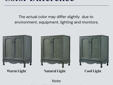 Vintage Double Sink Bathroom Vanity Set With Ceramic Sinks