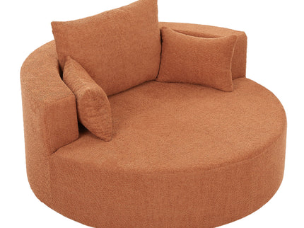 360° Swivel Accent Barrel Chair With 3 Removable Pillows For Living Room