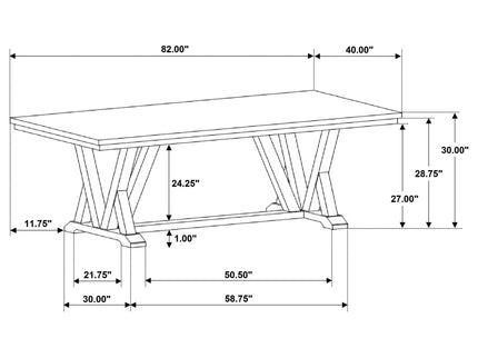Ruston - Rectangular Dining Table Set