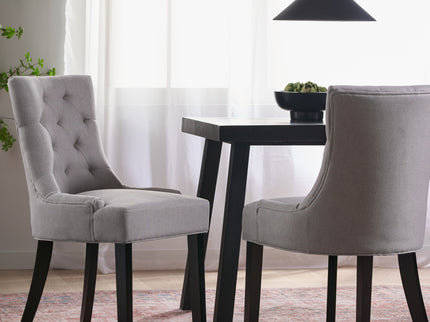 Contemporary Cheney Dining Chair Set With Tufted Design