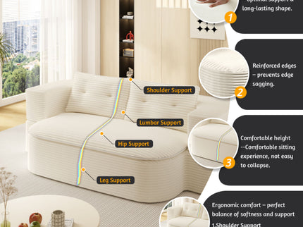Convertible Floor Sofa Bed With Multi Functional Blanket