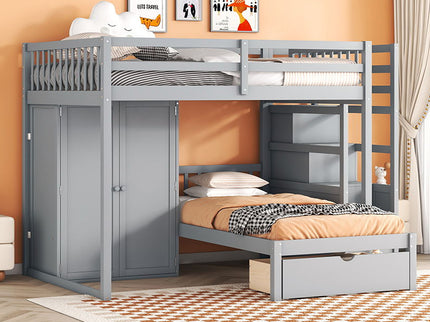 Bunk Bed With Wardrobe, Drawers
