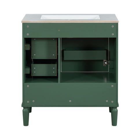 Traditional Bathroom Vanity Set With Soft Close Doors