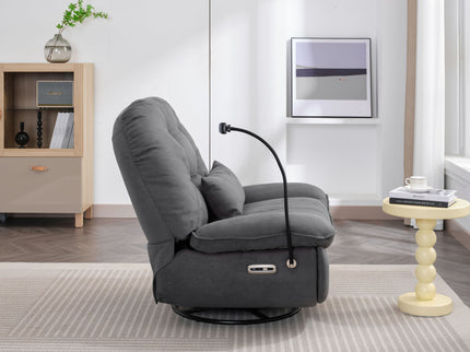 Power Recliner Swivel Glider USB Charger With tooth Music Player, Sleep, Working, Game And Leisure