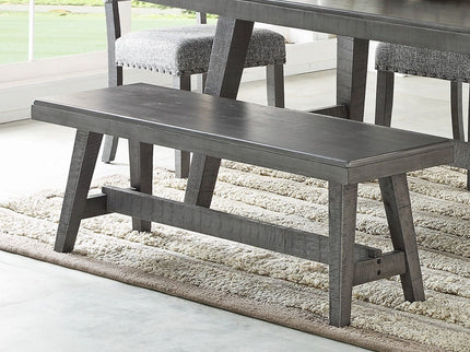 Dining Room Bench - Gray / Gray