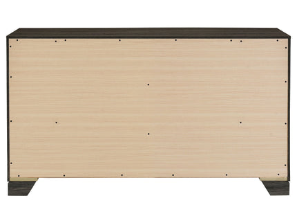 Funston - 6 Drawer Dresser Cabinet - Brown Oak