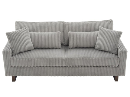 Modern Loveseat Sofa With 4 Pillows