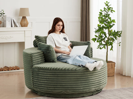 Swivel Chair With 360° Rotation For Living Room