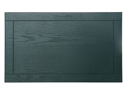 Hollow Carved 3 Drawer Dresser With Metal Handles, Storage Chest For Living Room Or Bedroom - Blackish Green