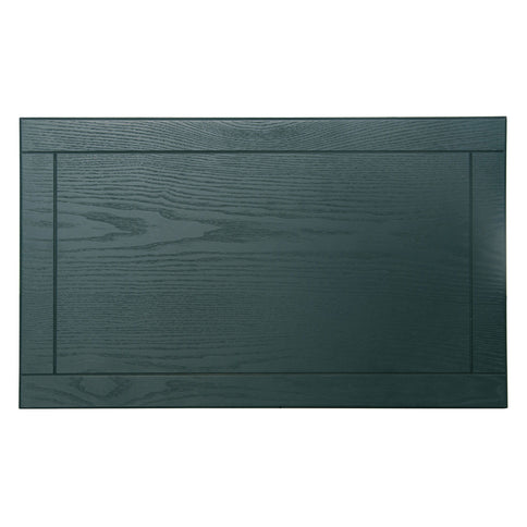 Hollow Carved 3 Drawer Dresser With Metal Handles, Storage Chest For Living Room Or Bedroom - Blackish Green