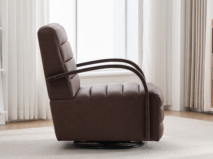360° Swivel Accent Chair With Armrests, Comfy Lounge
