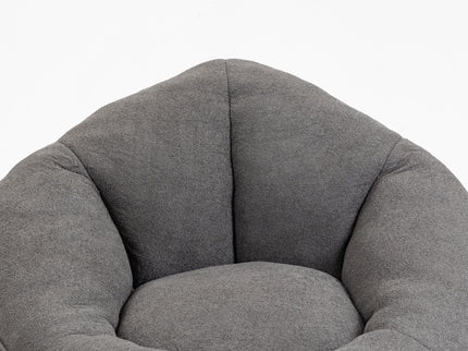 Bedding Bean Bag Sofa Chair High Pressure Foam With Footrest