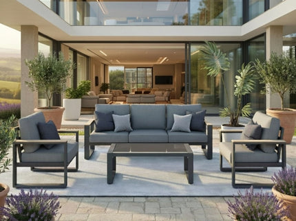 Modern Outdoor Sofa Set With Coffee Table