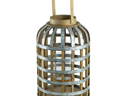 Decorative Lantern With Handle, Wooden Lantern For Indoor Outdoor, Home Garden Wedding