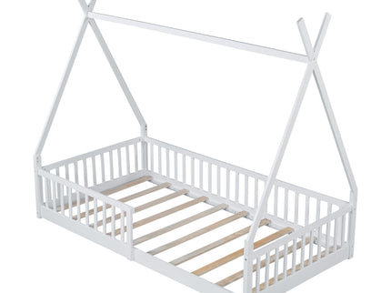 House Shaped Design Bed With Fence