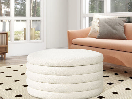 Fuji - Oversized Round Storage Ottoman