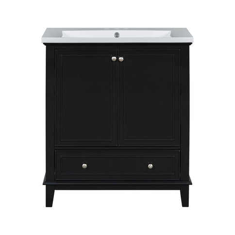 Modern Bathroom Vanity With Sink Combo, Multi Functional Cabinet With Doors And Drawer