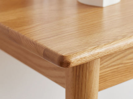 Computer Study, Work Desk Dressing Table Slim With Drawer - Oak Natural