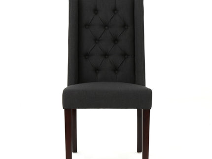 Sophisticated Tufted Dining Chair With High Back Design