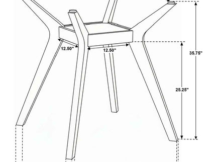 Flynn - 5 Piece Counter Height Dining Set
