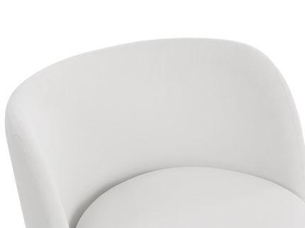 Barrel Chair With Built In Storage, 360° Swivel - Beige