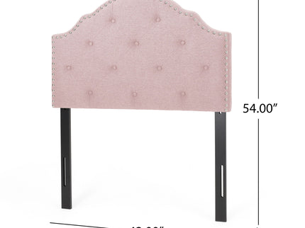 Flanner - Contemporary Fabric Upholstered Twin Headboard - Blush