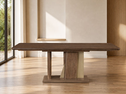 Ouida - Dining Table - Brown / Gold