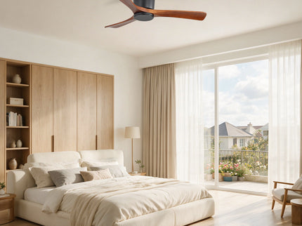 42" Flush Mount Ceiling Fan With 3 Blades, DC Reversible Motor