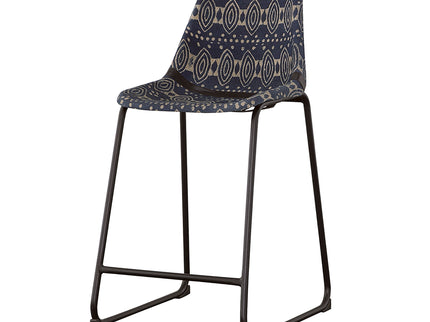 Claire - Canvas Upholstered Counter Chair (Set of 2) - Blue