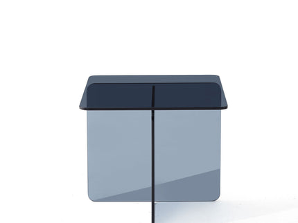 Modern Transparent Tempered Glass Sidetable