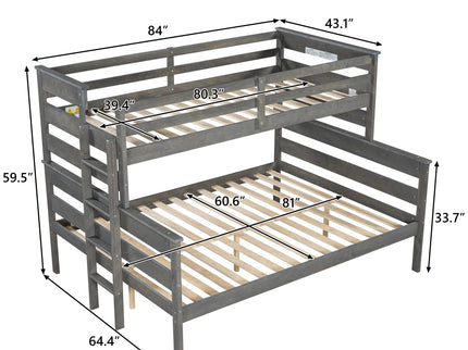 Detachable Design Bunk Bed With Ladder