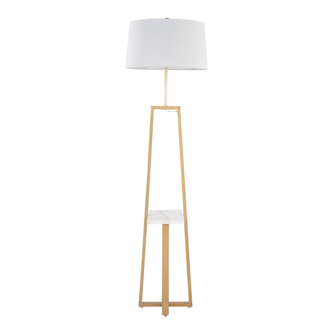 Cosmo - Shelf Contemporary / Glam Floor Lamp