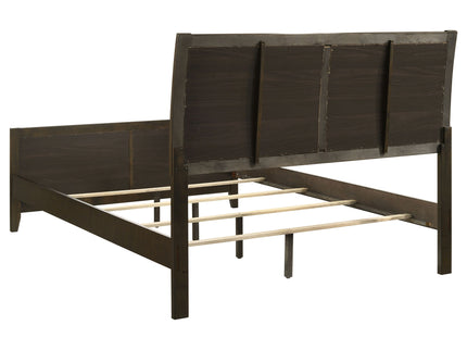 Clement - 4 Piece Queen Bedroom Set With Tufted Headboard - Dark Coffee