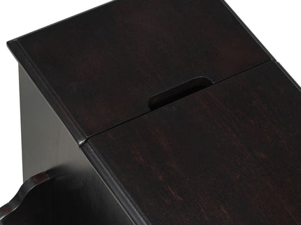 Vintage Flip Top Side Table With USB Ports