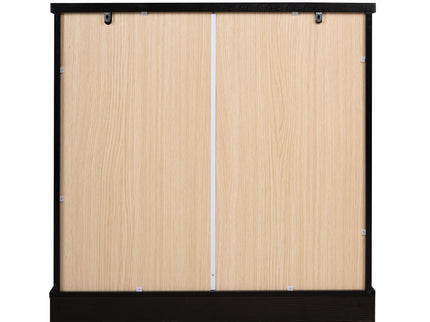 Sideboard Cabinet With 1 Drawer And 2 Arched Doors With Adjustable Shelves For Entryway - Black
