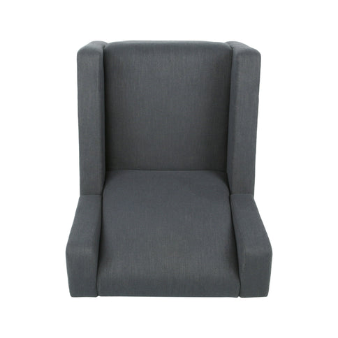Landau Contemporary Fabric Upholstered Swivel Recliner