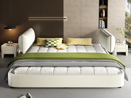 Cloud Bed Frame With Oversized Padded Movable Headboard